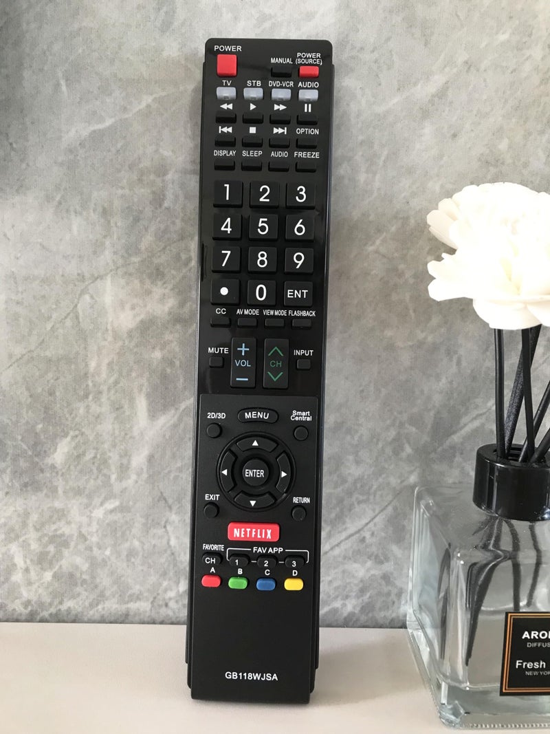 BOMAZ Replacement Remote Control Universal for Sharp LC-60LE650U LC-60LE750U LC-70C6500U Aquos Smart LED 3D HDTV - Image 4